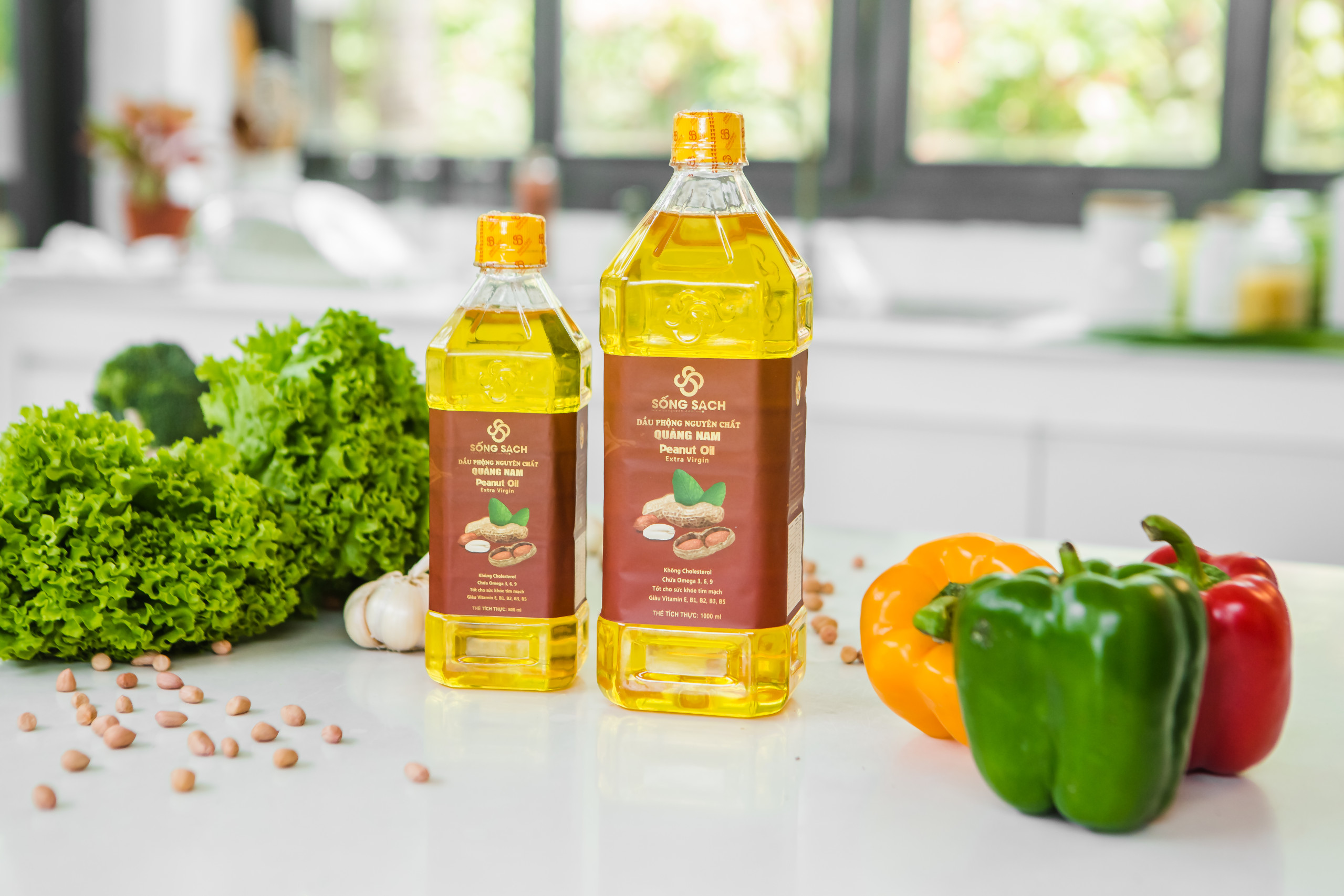 Dầu phộng nguyên chất Quảng Nam 1l