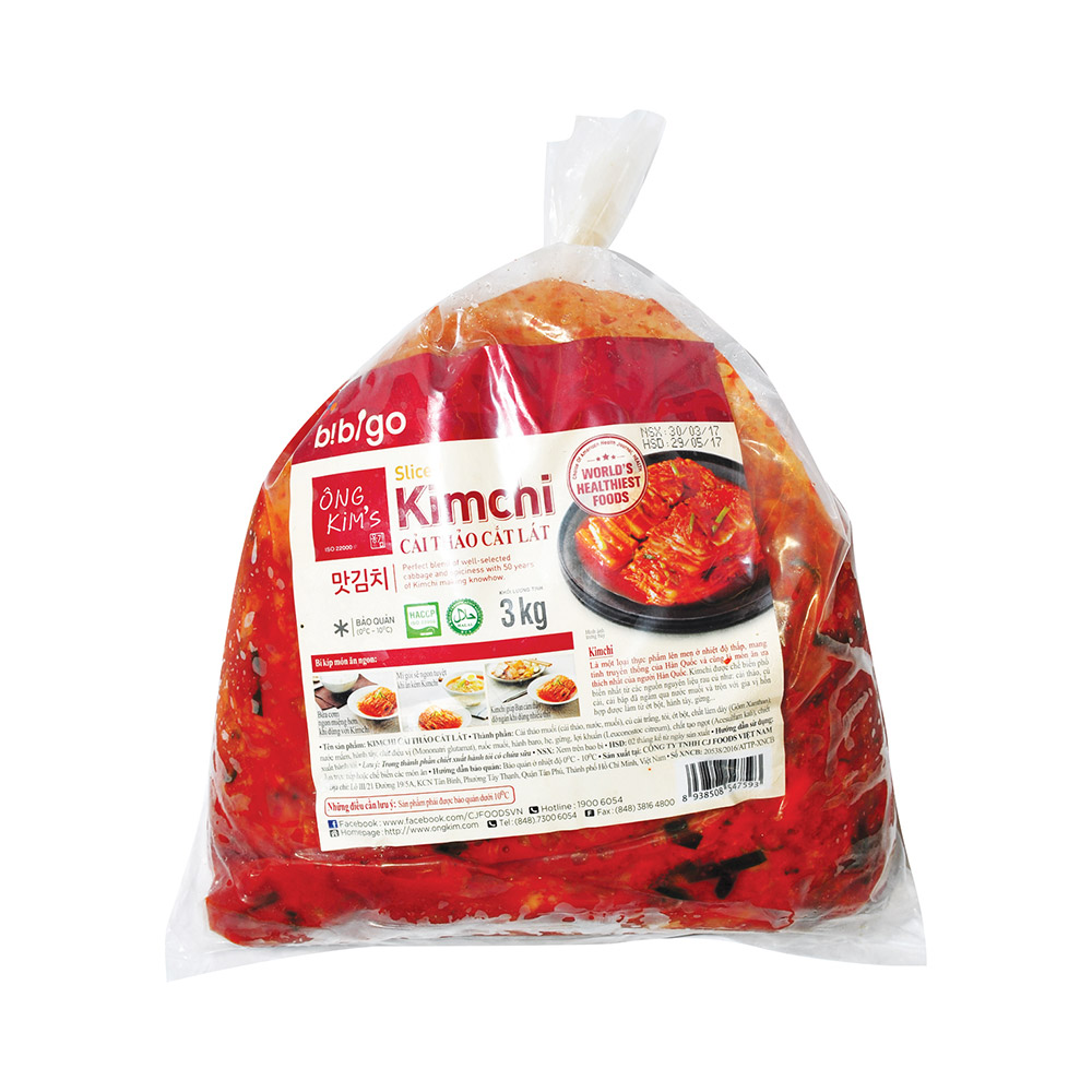 [TÚI 3KG] Kimchi Cải thảo Ông Kim Bibigo