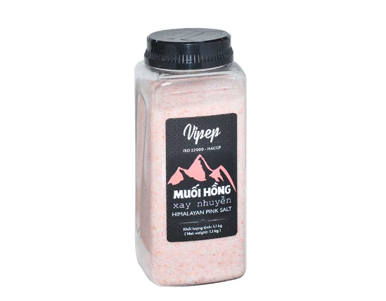 Muối hồng himalaya Vipep xay nhuyễn 1.1kg