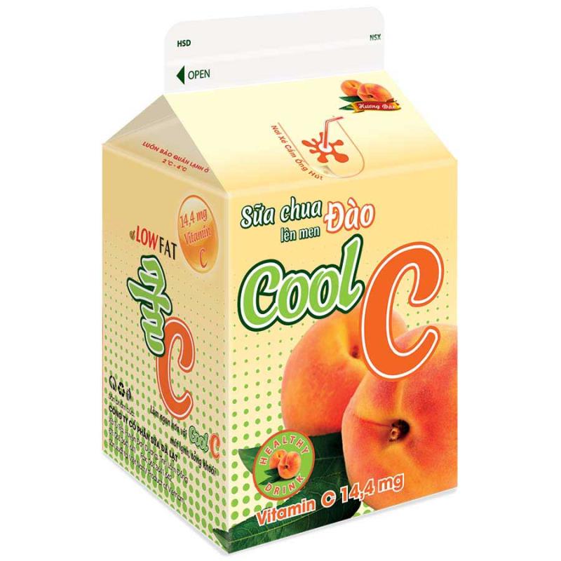 Sữa chua lên men Đào (COOL C) 450ml